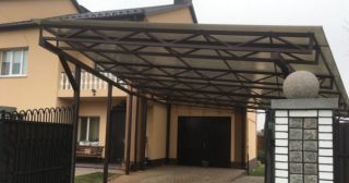 Прямые навесы из поликарбоната Саратов, цена от 3606 руб.